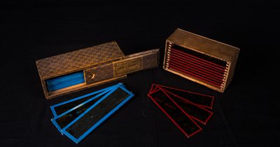 Glass Lantern Slide Set (WoodenBox)