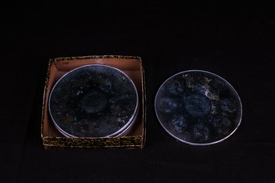 Round-Type Glass Lantern Slide (Box)